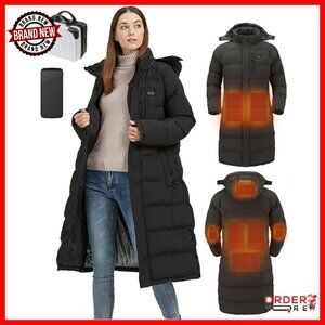 Women's Heated Jacket with 8 Heating Zones & Battery Pack, Slim Fit